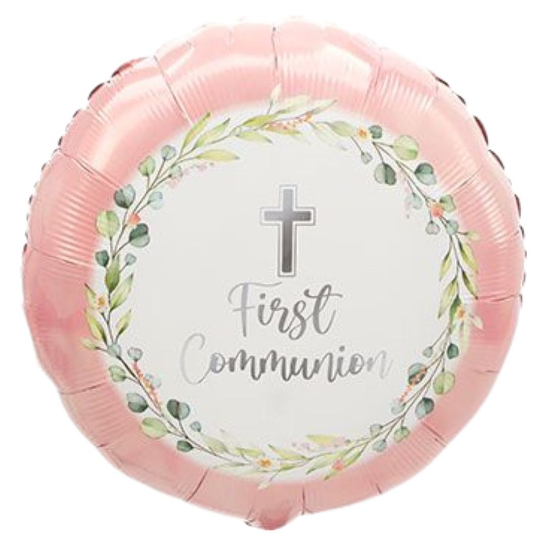 18" My First Communion Pink