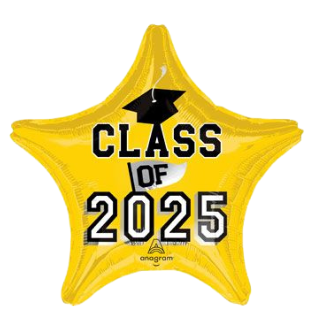 19" Class Of 2025 Yellow