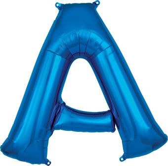 LRG LETTER A BLUE ANAGRAM 34"