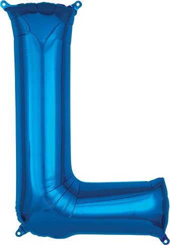 LRG LETTER L BLUE ANAGRAM 34"