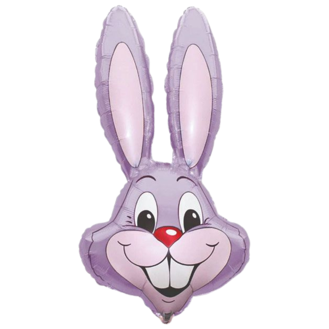 35" Lrg Shp Flexmetal Bunny Rabbit Head Pastel Lilac