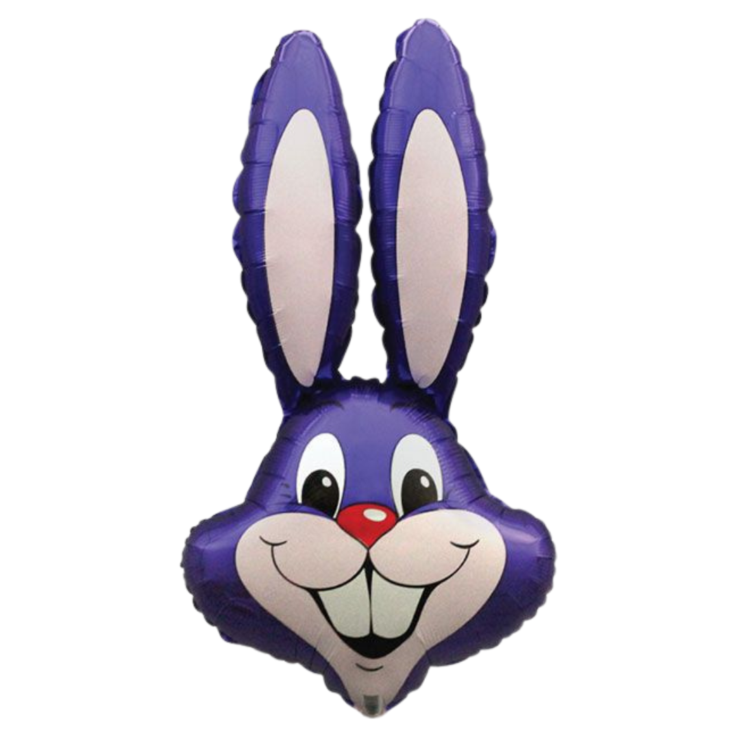 35" Lrg Shp Flexmetal Bunny Rabbit Head Purple Violet
