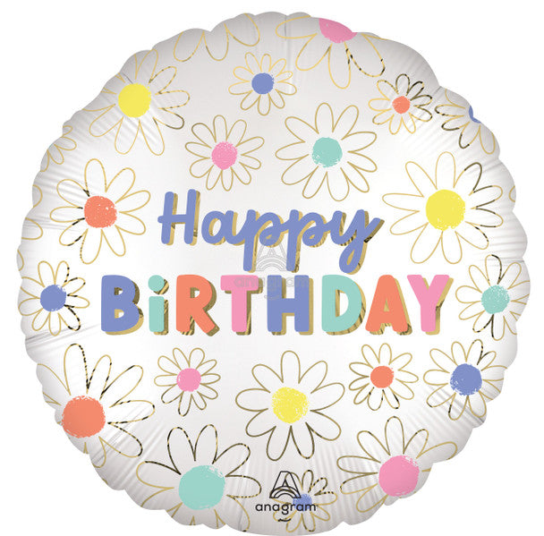 18"A Happy Birthday Daisies