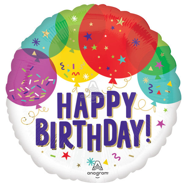 18"A Happy Birthday Balloons