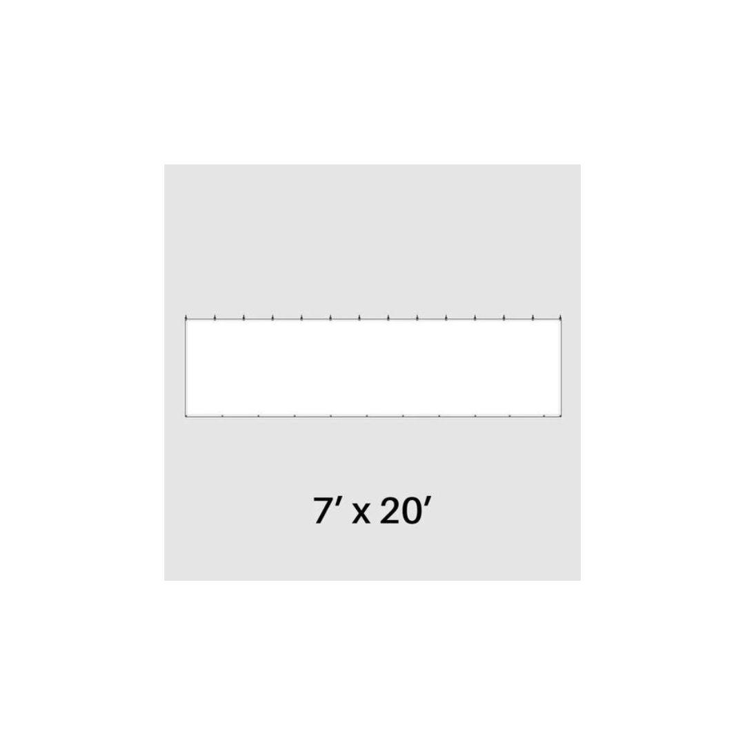 7' x 20' Solid Sidewall