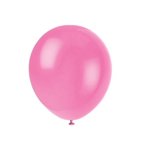 12" Latex Balloons 10ct- Bubblegum Pink