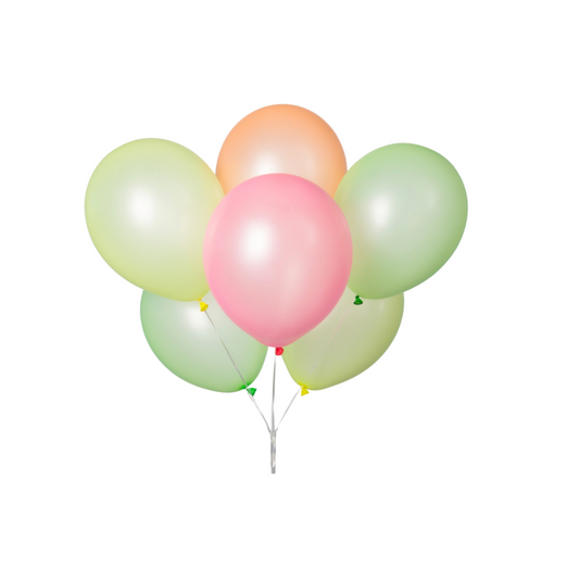 12" Latex Balloons 10ct- Neon