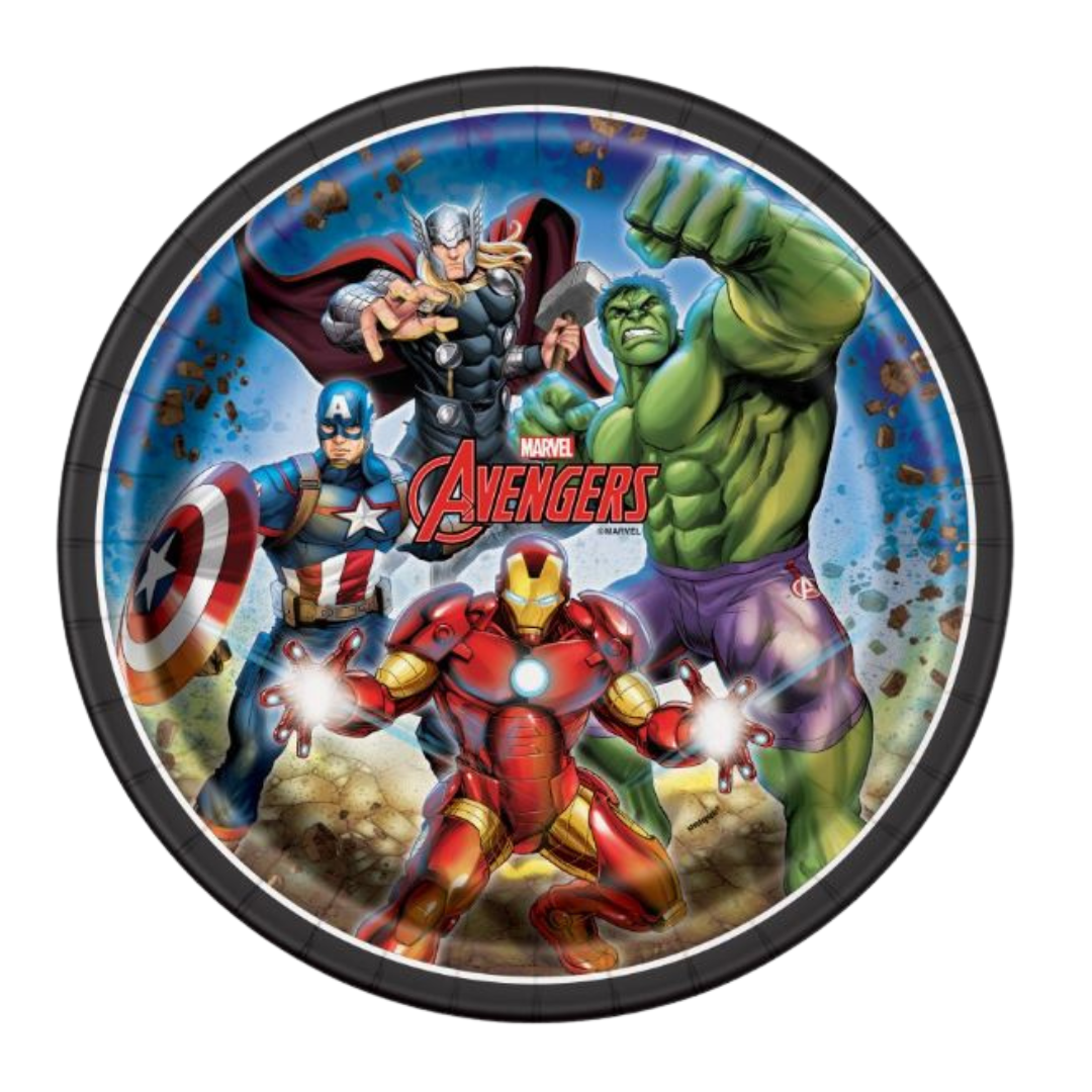 Avengers Round 9" Dinner Plates 8ct