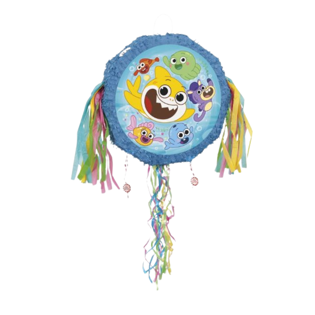 Baby Shark Drum Pull Pop-Out Pinata
