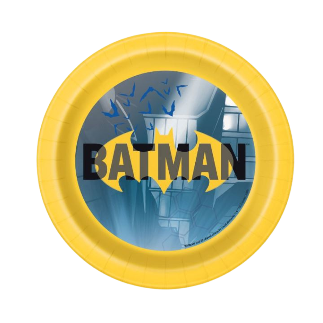 Batman Round 7" Dessert Plates 8ct