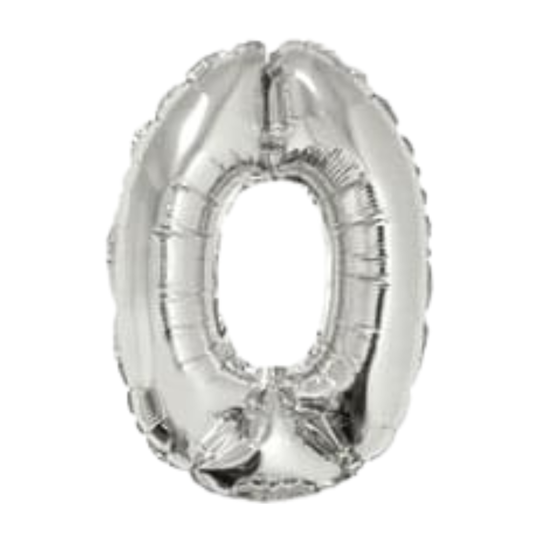 14" Silver Numbers