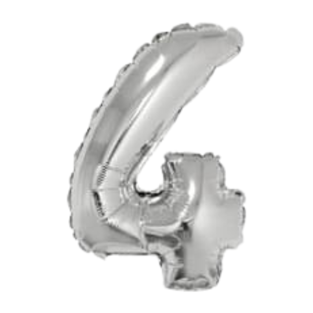14" Silver Numbers