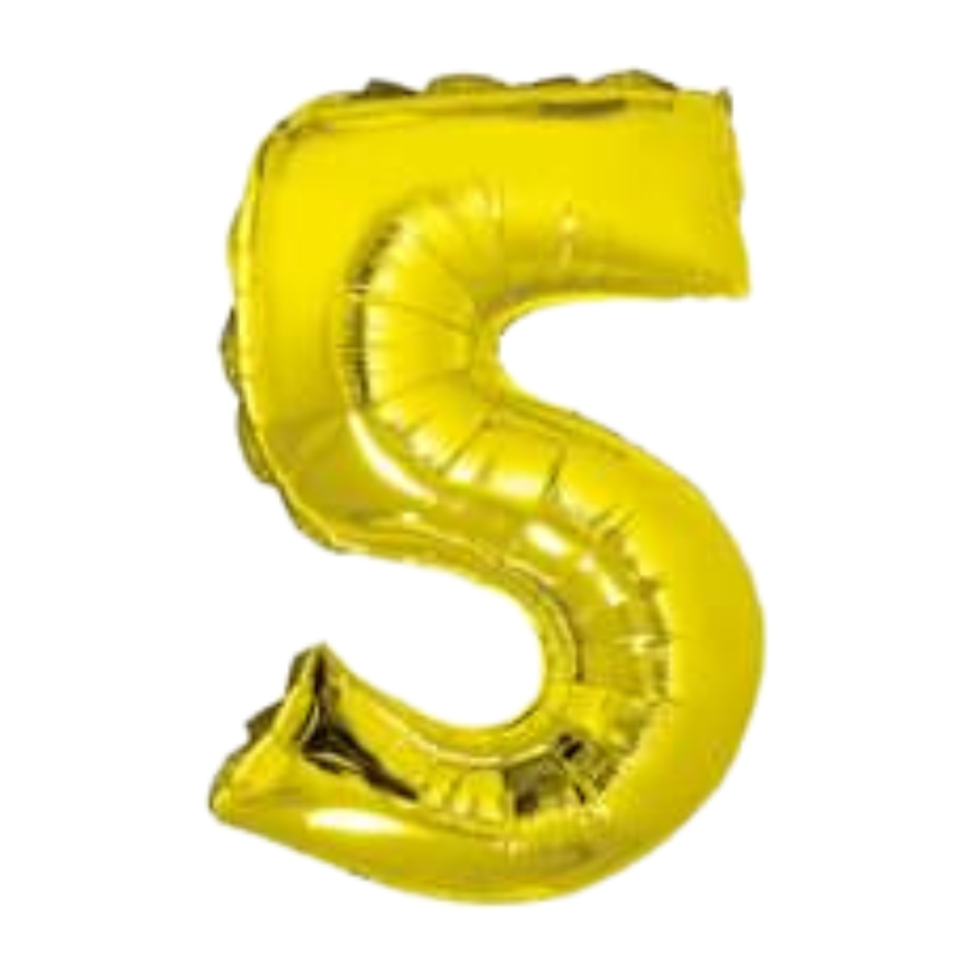 14" Gold Numbers