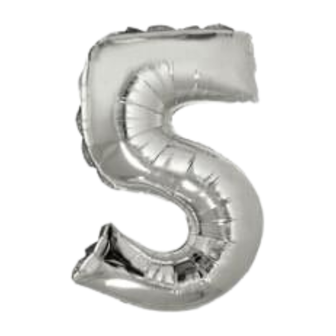 14" Silver Numbers