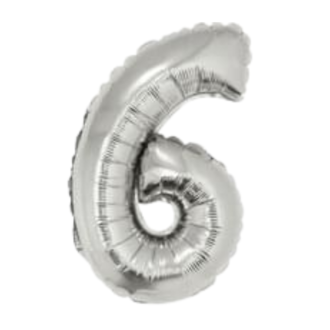 14" Silver Numbers