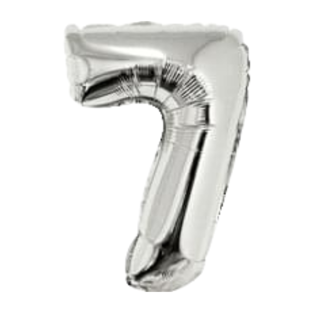 14" Silver Numbers