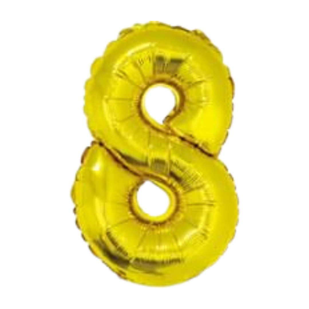 14" Gold Numbers