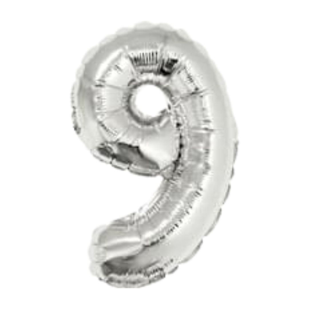 14" Silver Numbers