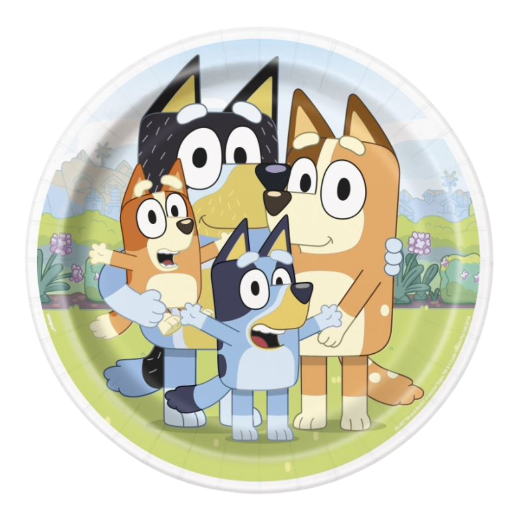 Bluey Round 9" Dinner Plates 8ct