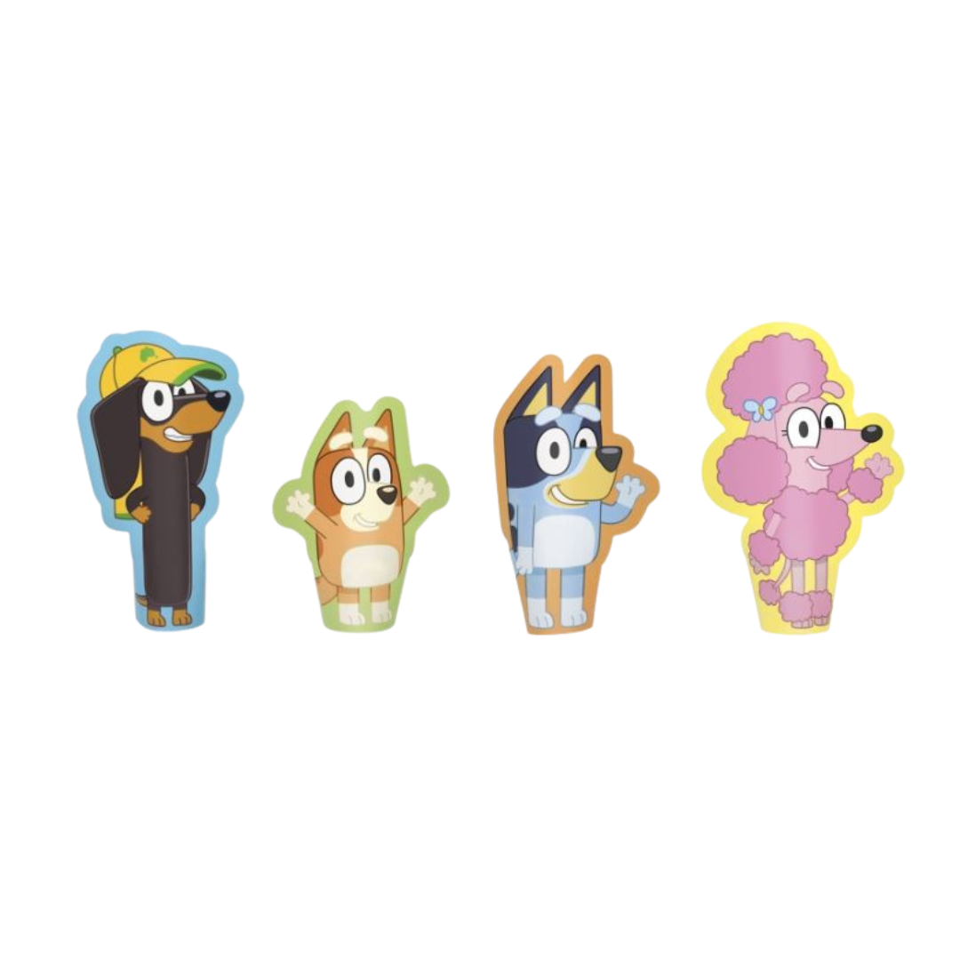 Bluey Diecut Paper Finger Puppets 8ct
