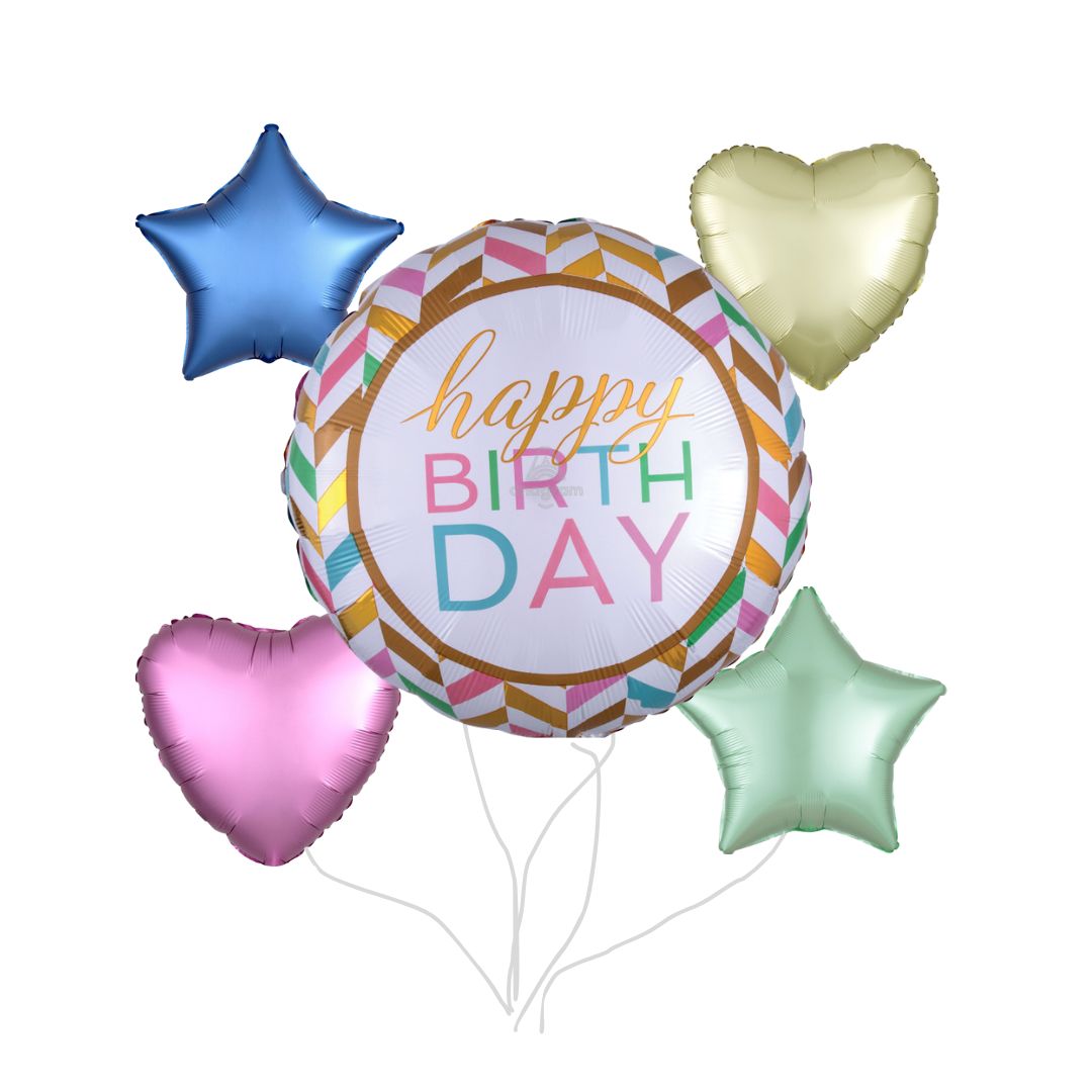 Chevron Birthday Bouquet