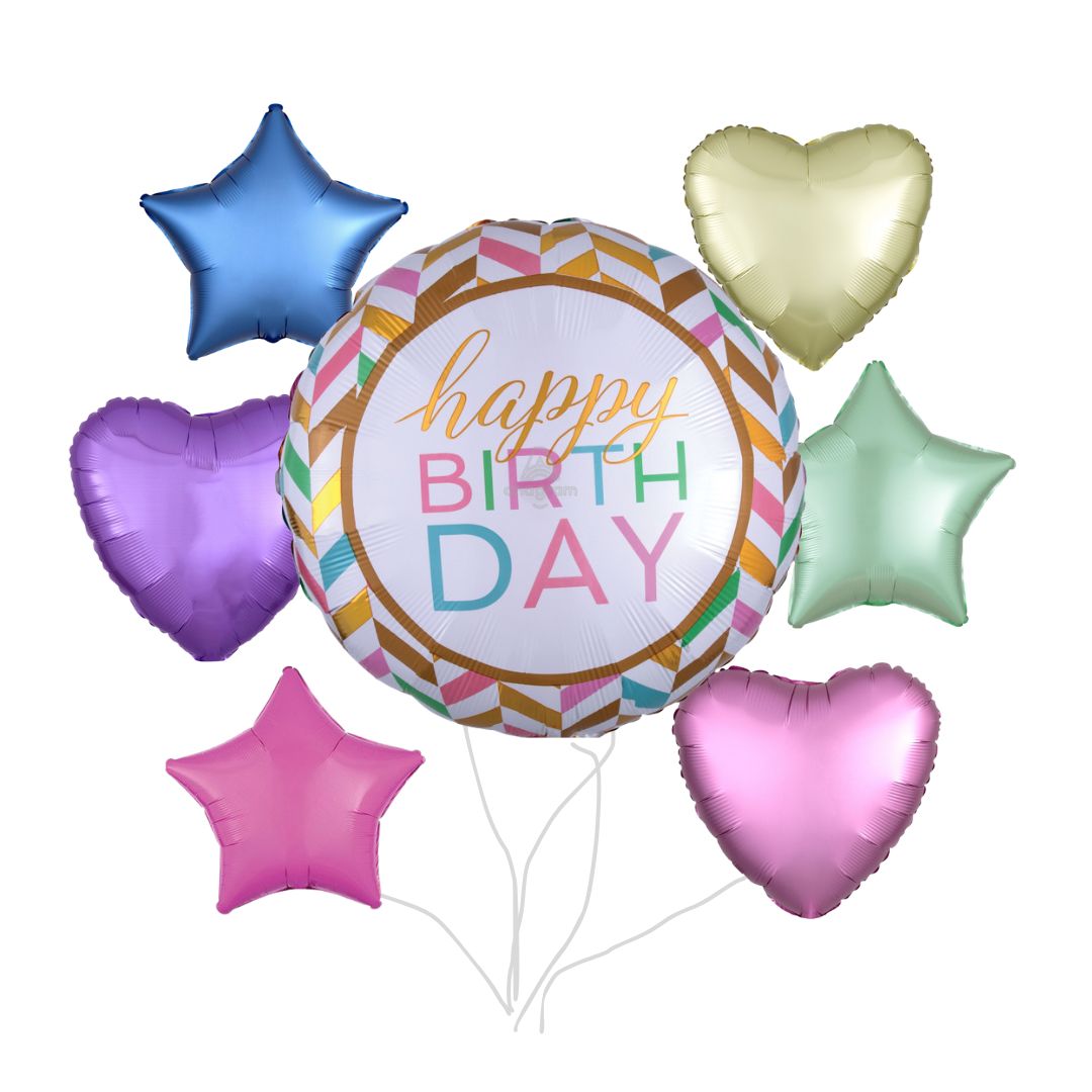 Chevron Birthday Bouquet