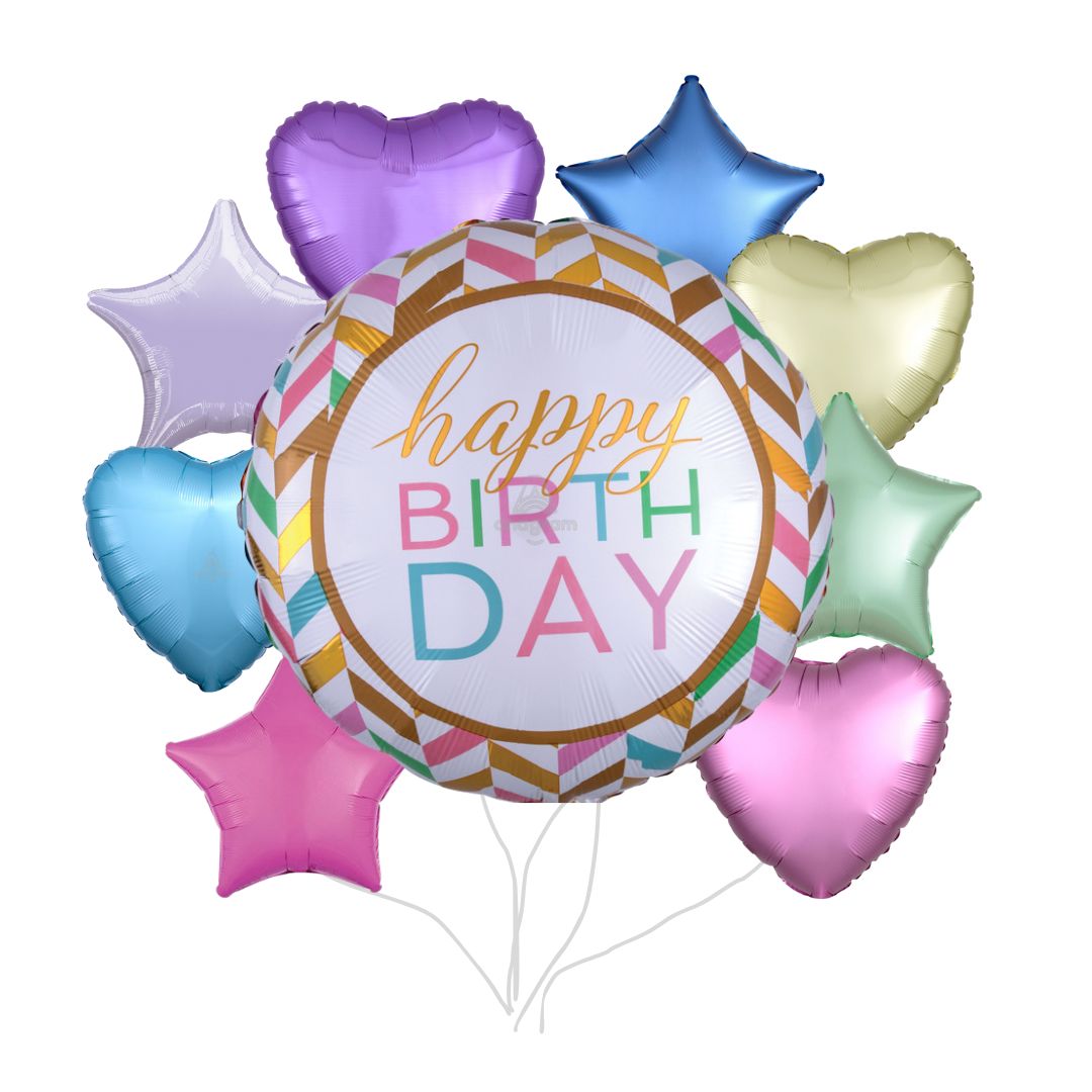 Chevron Birthday Bouquet