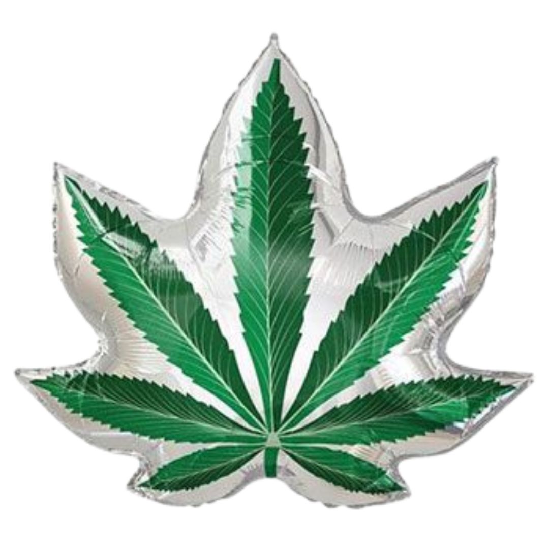 36" Cannabis Leaf Balloon