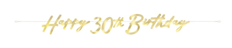 Happy 30th Birthday Banner