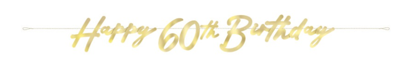 Happy 60th Birthday Banner