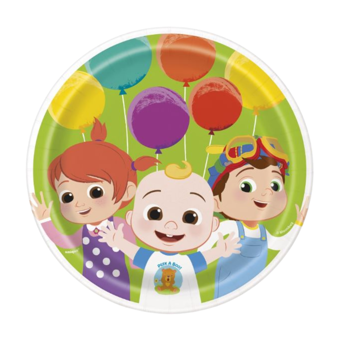Cocomelon Round 7" Dessert Plates 8ct