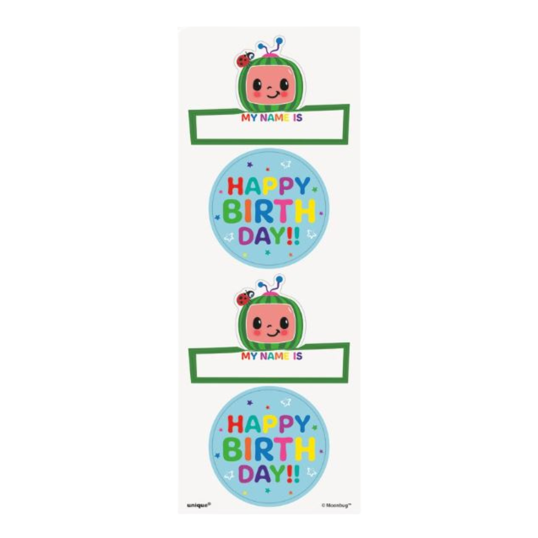 Cocomelon Sticker Sheets 8ct