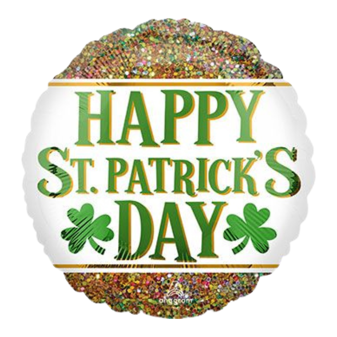 18C HAPPY ST. PATRICK'S DAY GLITTER