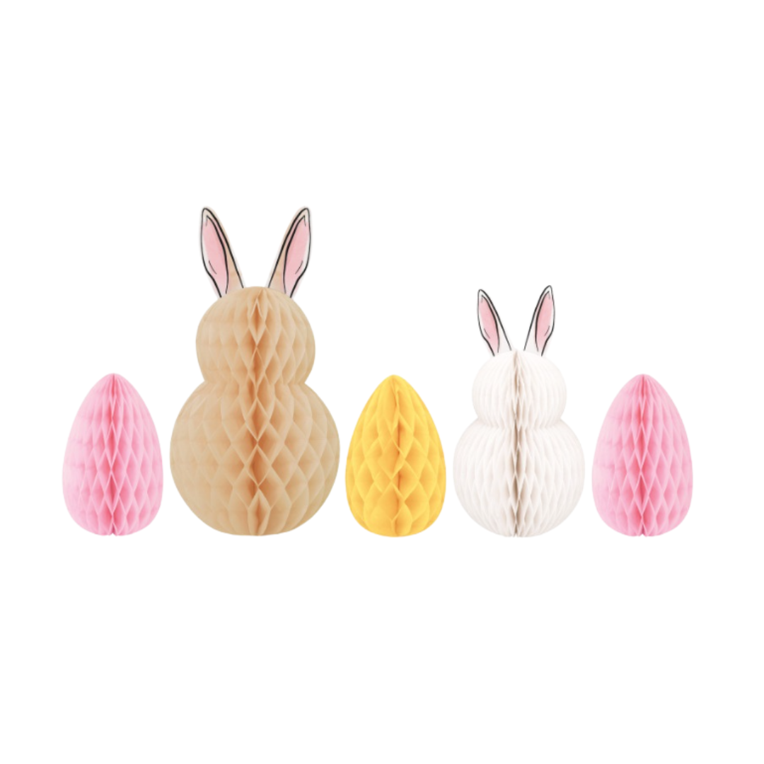 Honeycomb Easter Bunny Decorations