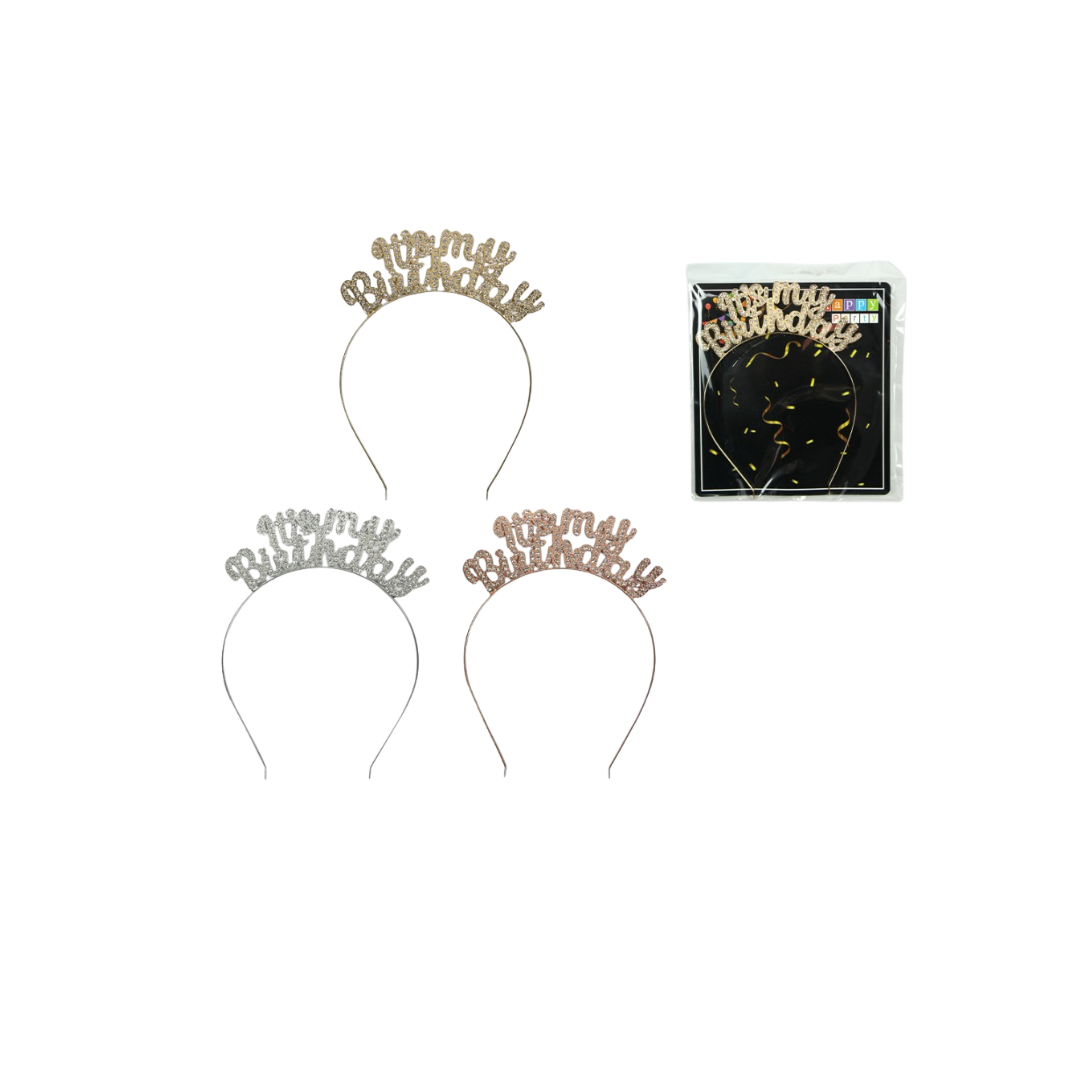 8" HAPPY BIRTHDAY HEADBAND