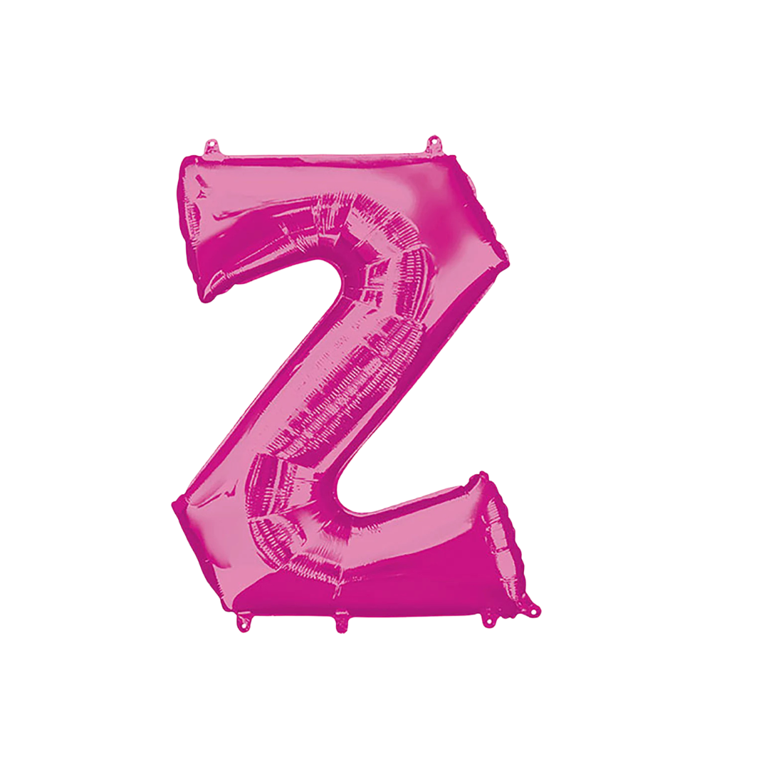 LRG LETTER Z HOT PINK ANAGRAM 34"