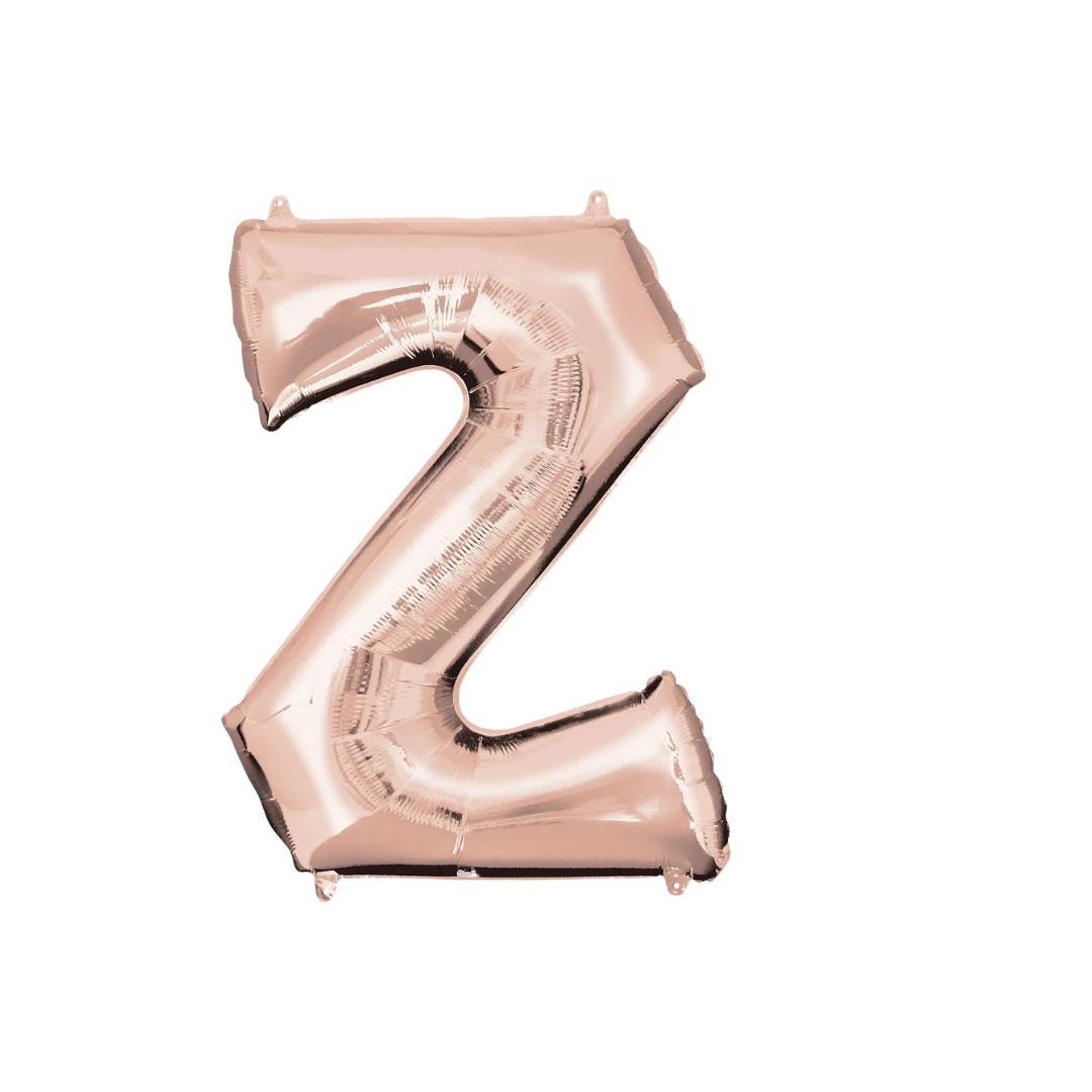 Rose Gold Letter Z 34″ Balloon