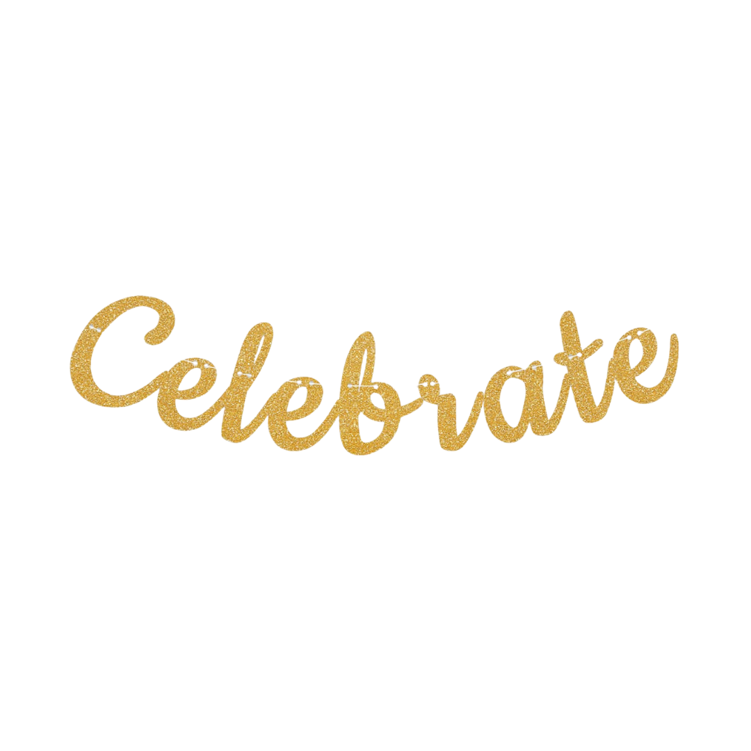 Celebrate Gold Banner