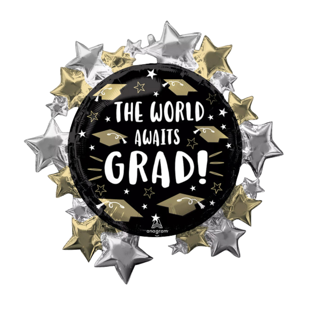 30"A The World Awaits Grad Stars