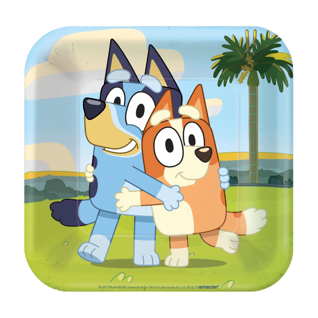 Bluey Square 7" Plate