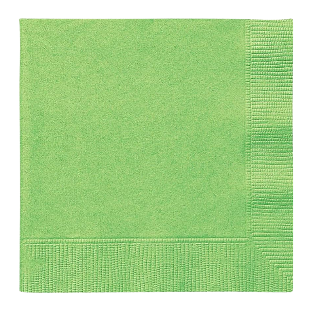 Lime Green Beverage Napkins
