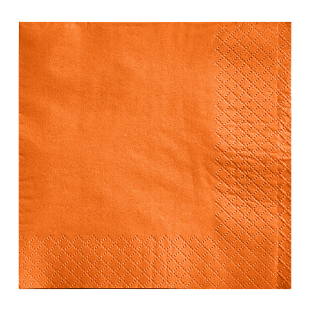 Orange Lunch Napkins