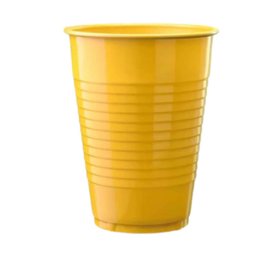 50ct Yellow Plastic Cups