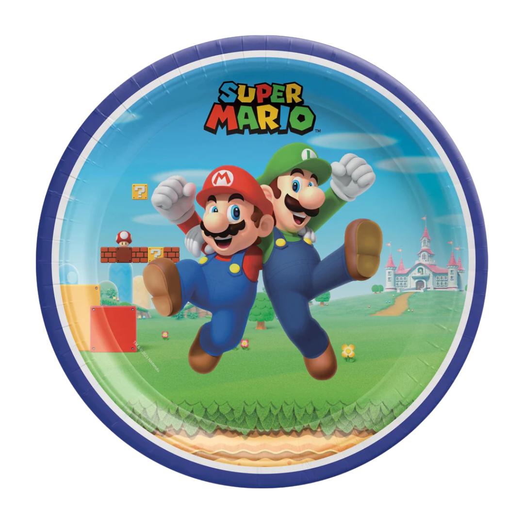 Super Mario 9" Plates