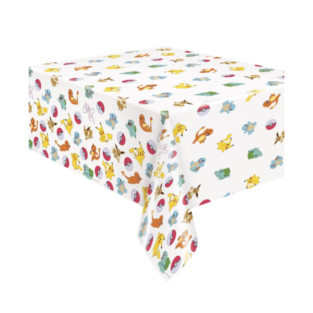 Pokémon Rectangular Plastic Table Cover 54" x 84" - Short Fold