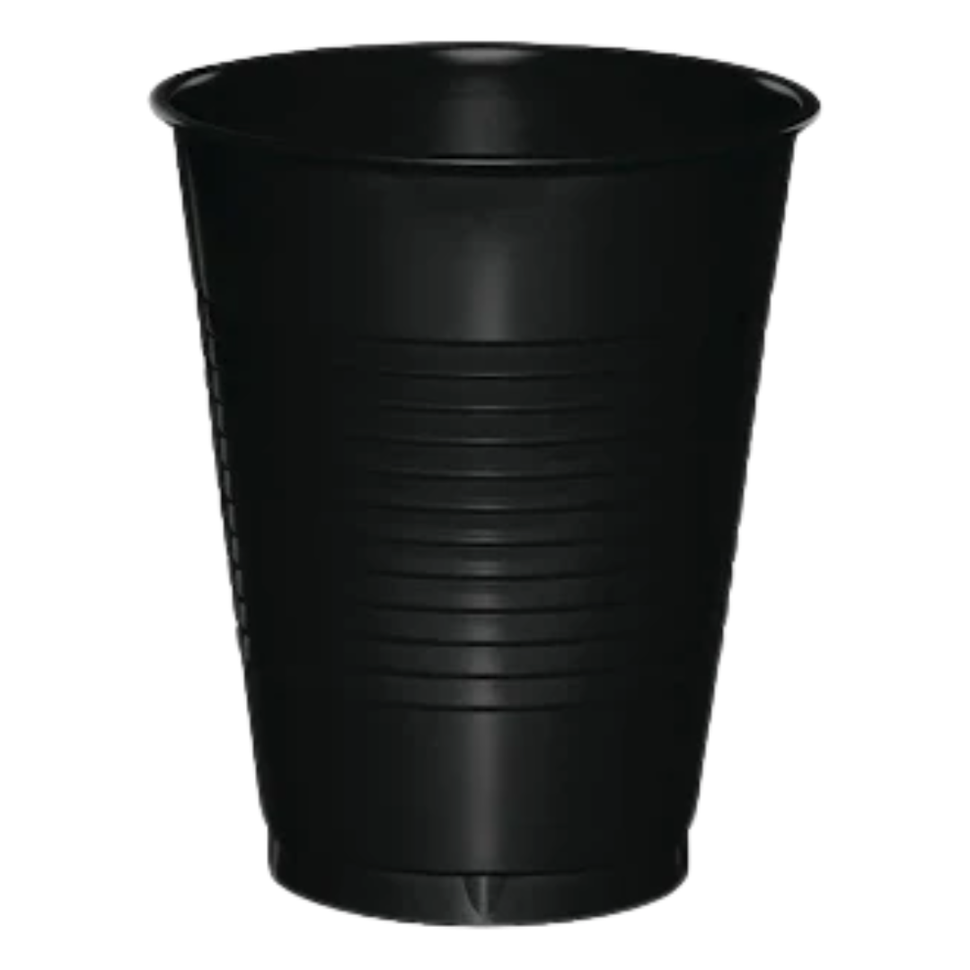 50ct Black Plastic Cups