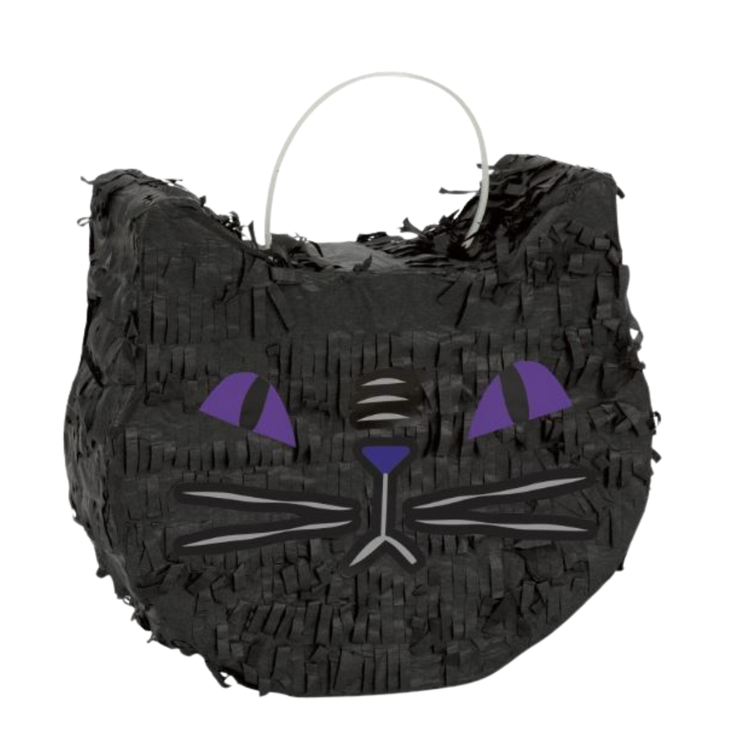 Mini Black Cat Face Pinata Favor Decoration