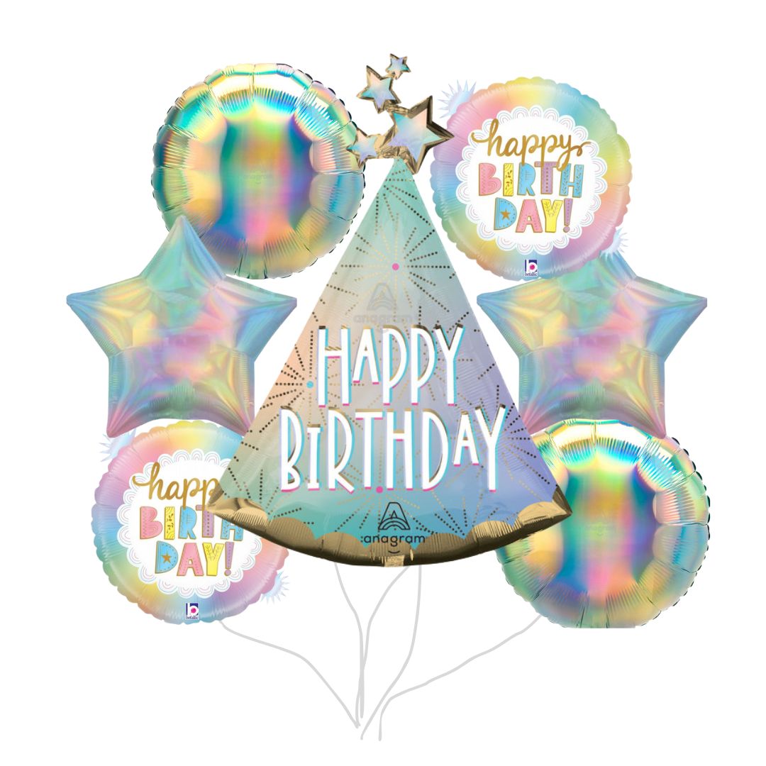 Pastel Party Hat Birthday Bouquet