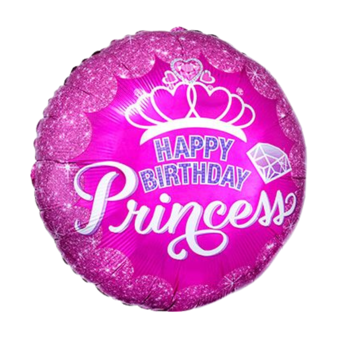 18" Happy Birthday Princess Balloon