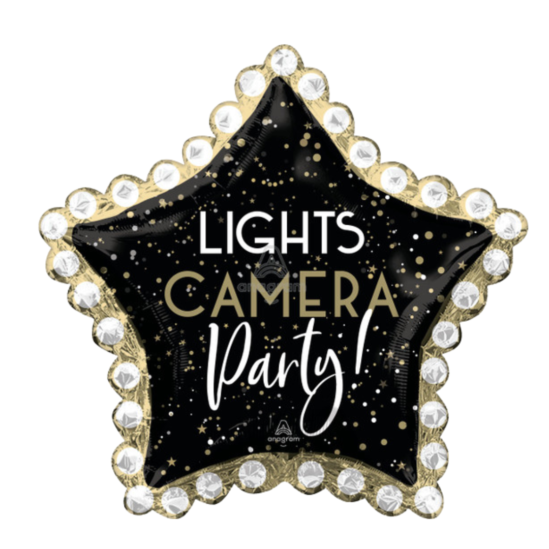 34"A Lights Camera Party